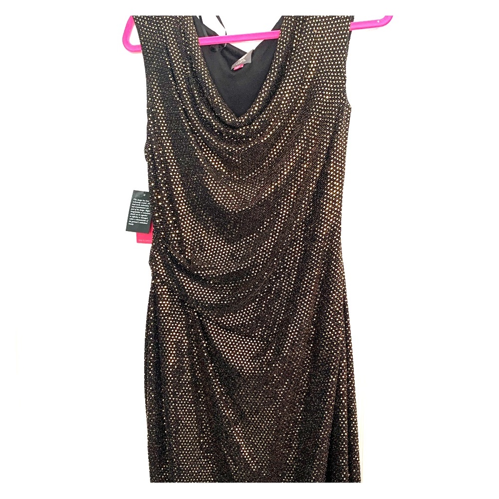 Black and Gold cocktail dress